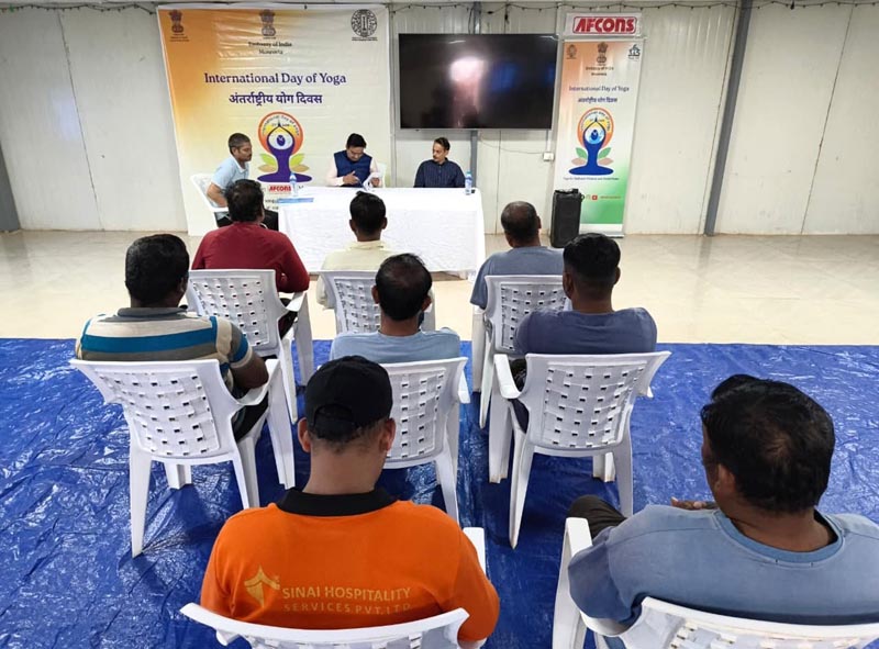 Yoga Session and Consular Camp at the AFCONS Camp, Yekepa - 14 June 2026